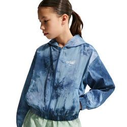Girls' Grade School - Nike NSW Woven Track Jacket Gfx - Mystic Navy/Soft Pearl