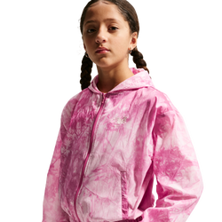 Girls' Grade School - Nike NSW Woven Track Jacket Gfx - Sweet Beet/Soft Pearl