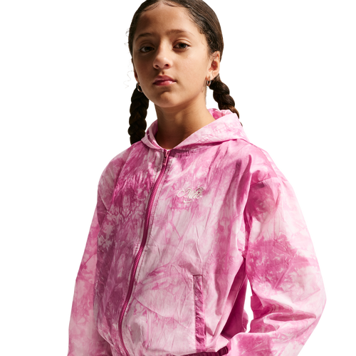  - Nike NSW Woven Track Jacket Gfx - Sweet Beet/Soft Pearl