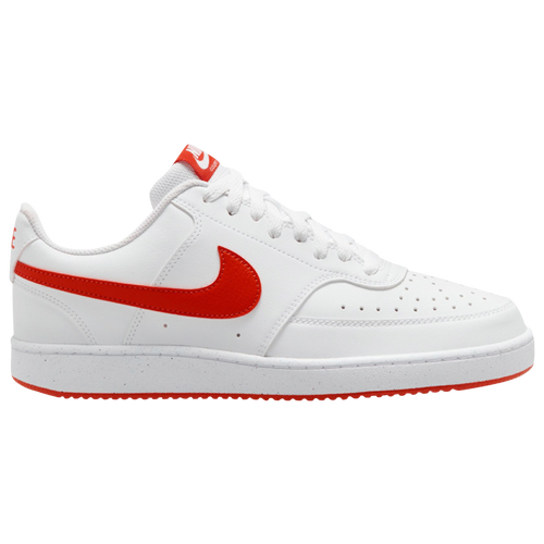 

Nike Mens Nike Court Vision Low - Mens Basketball Shoes White/Red/White Size 10.0