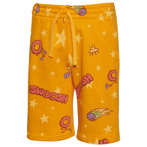 

Nike NSW Club Stars Shorts - Boys' Grade School Orange/Multi Size XL