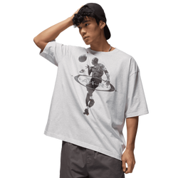 Men's - Jordan Brooklyn 2Air Reissue Short Sleeve Crew - Black/Heather