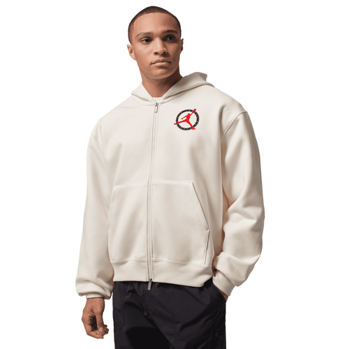 Jordan Flight Club Knit Full-Zip - Jordan Pale Ivory/Red