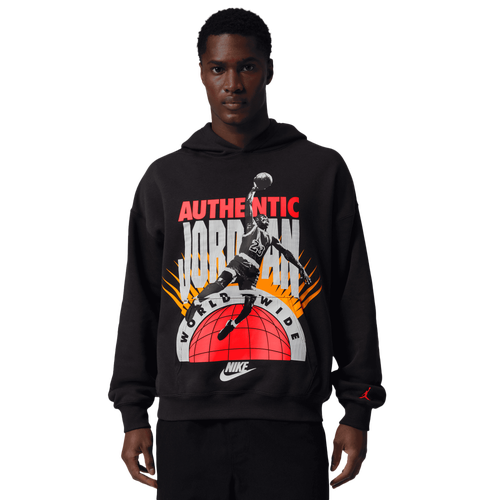  - Jordan Brooklyn AJ 6 Reissue Fleece Pullover - Off Noir/Infrared 23