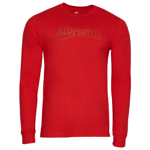 

Nike Foil Franch Long Sleeve T-Shirt - Mens Red/Multi Size L