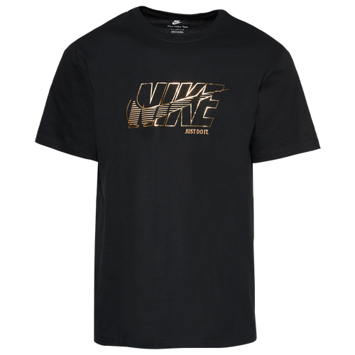 

Nike Mens Nike Foil Franch T-Shirt - Mens Black/Gold Size XS