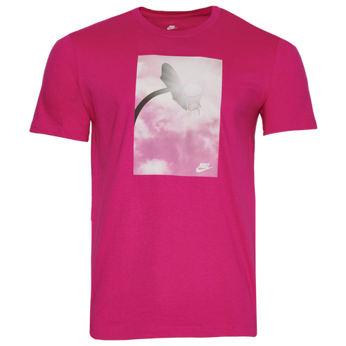 

Nike Mens Nike Basketball Bliss Photo T-Shirt - Mens Pink/White Size M