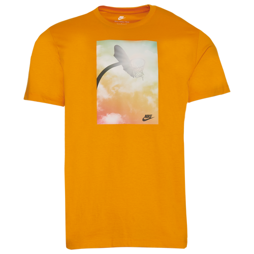 

Nike Mens Nike Basketball Bliss Photo T-Shirt - Mens Orange/White Size M