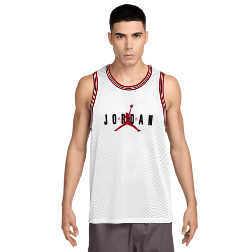  - Jordan Brooklyn Mesh Jersey - White/Red