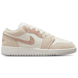 Boys' Grade School - Jordan AJ 1 Low SE V2 - Light Brown/Arc/Grey