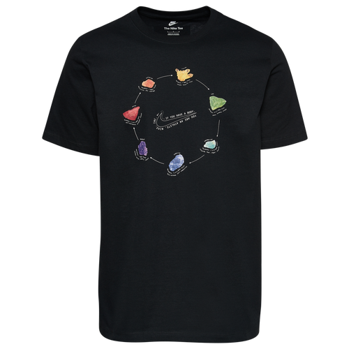 

Nike Mens Nike Energy Flow T-Shirt - Mens Black/Multi Size L