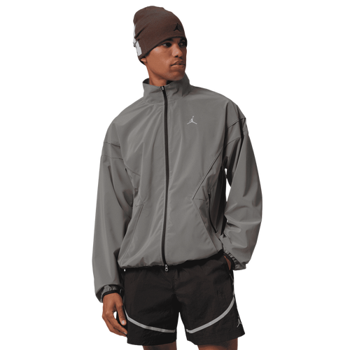 MENS - Jordan Dri-FIT Brooklyn Hike Mike Jacket - Silver/Black
