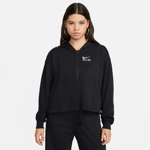 

Nike Womens Nike Air OS Fleece Full-Zip - Womens Black/White Size M