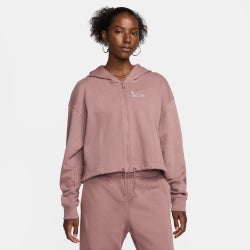 Women's - Nike Air OS Fleece Full-Zip - White/Pink