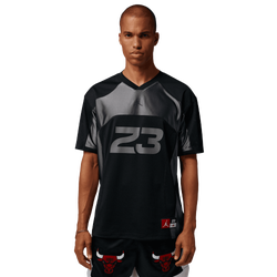 Men's - Jordan Flight Jersey Short Sleeve Top - Gray/Black