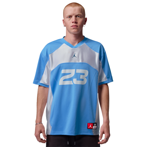 Jordan Flight Jersey Short Sleeve Top - Jordan White/Blue