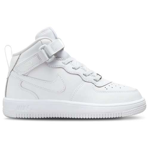 

Nike Boys Nike Force 1 Mid EasyOn - Boys' Preschool Basketball Shoes White/White/White Size 13.0