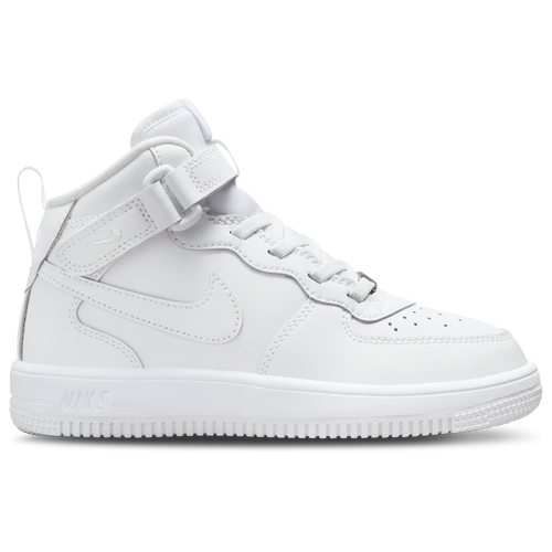 Shop Nike Boys  Force 1 Mid Easyon In White/white/white