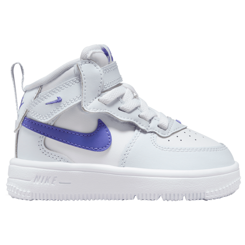 

Boys Nike Nike Air Force 1 Mid EasyOn - Boys' Toddler Shoe Grey/White/Blue Size 07.0