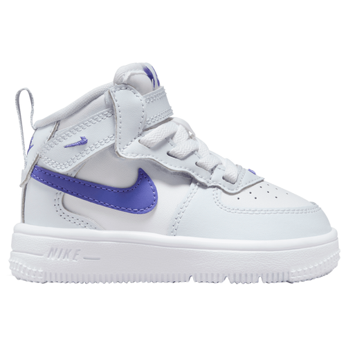 

Boys Nike Nike Air Force 1 Mid EasyOn - Boys' Toddler Shoe Grey/White/Blue Size 06.0