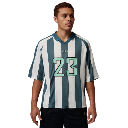Jordan Brooklyn Terrace Short Sleeve Top - Jordan Sail/Ash Green Black