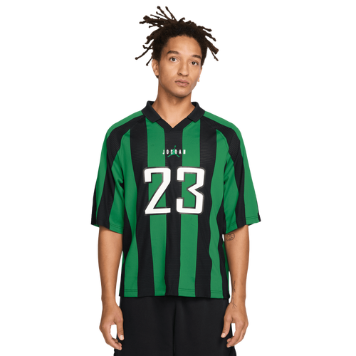 MENS - Jordan Brooklyn Terrace Short Sleeve Top - Lucky Green/Black
