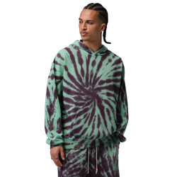 Men's - Jordan Brooklyn Festival TD Fleece Pull Over - Burgundy Ash/Green Glow/Pale Ivory