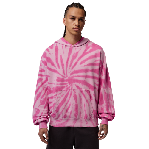 MENS - Jordan Brooklyn Festival TD Fleece Pull Over - Pale Ivory/Iced Carmine Pinksicle