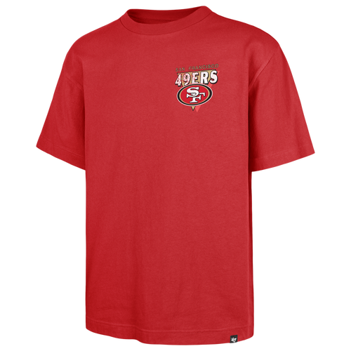 47 Brand Mens San Francisco 49ers NFL San Francisco 49ers Under Bar T-Shirt - - Red Size XXL