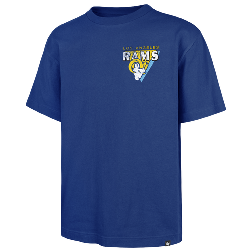 47 Brand Mens Los Angeles Rams NFL Los Angeles Rams Under Bar T-Shirt - - Blue Size XXL