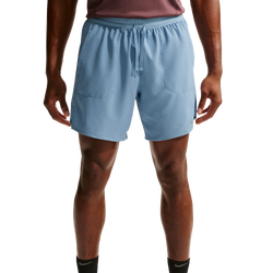 Men's - Nike Dri-FIT Stride 2in1 7" Shorts - Reflective Silver/Work Blue