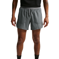 Men's - Nike DriFIT Stride 5in Brief-Lined Short - Smoke Grey/Reflective Silver