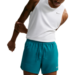 Men's - Nike Dri-FIT Stride 5in Brief-Lined Shorts - Bright Spruce/Reflective Silver