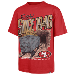 Men's - 47 Brand NFL 49ers Wilderness T-Shirt - Red