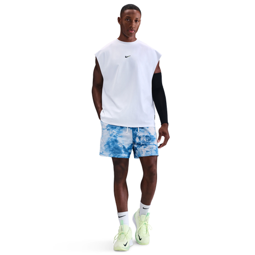 MENS - Nike Dri-Fit Practice Mesh 5" Short - White/Grey
