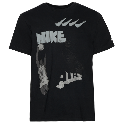 

Nike Mens Nike Bold School T-Shirt - Mens Grey/Black Size M