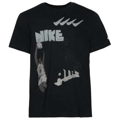 

Nike Mens Nike Bold School T-Shirt - Mens Grey/Black Size XL