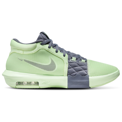 Shop Nike Mens  Lebron Witness Viii In Lt Carbon/vapor Green/white