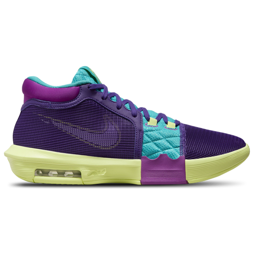 

Nike Mens Nike LeBron Witness VIII - Mens Basketball Shoes Field Purple/White/Dusty Cactus Size 9.0