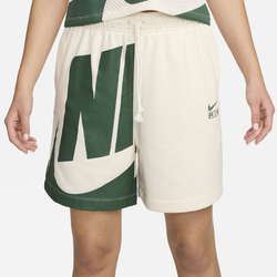 Women's - Nike Air 6" MR Fleece Short - Pale Ivory/Fir