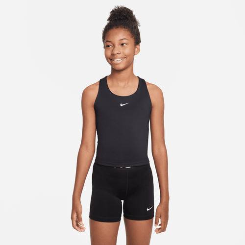 

Girls Nike Nike Dri-FIT Swoosh Tank Bra - Girls' Grade School Black/White Size XL