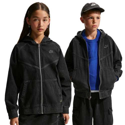 Nike NSW WR Denim Full Zip Jacket - Nike Black/Anthracite