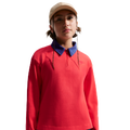 Nike NSW Pullover Long Sleeve Top - Nike Lt Crimson/Mystic Navy