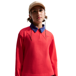 Girls' Grade School - Nike NSW Pullover Long Sleeve Top - Lt Crimson/Lt Crimson/Mystic Navy
