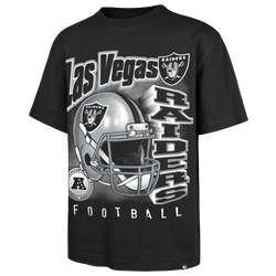 Men's - 47 Brand NFL Raiders Chrome Burst T-Shirt - Black
