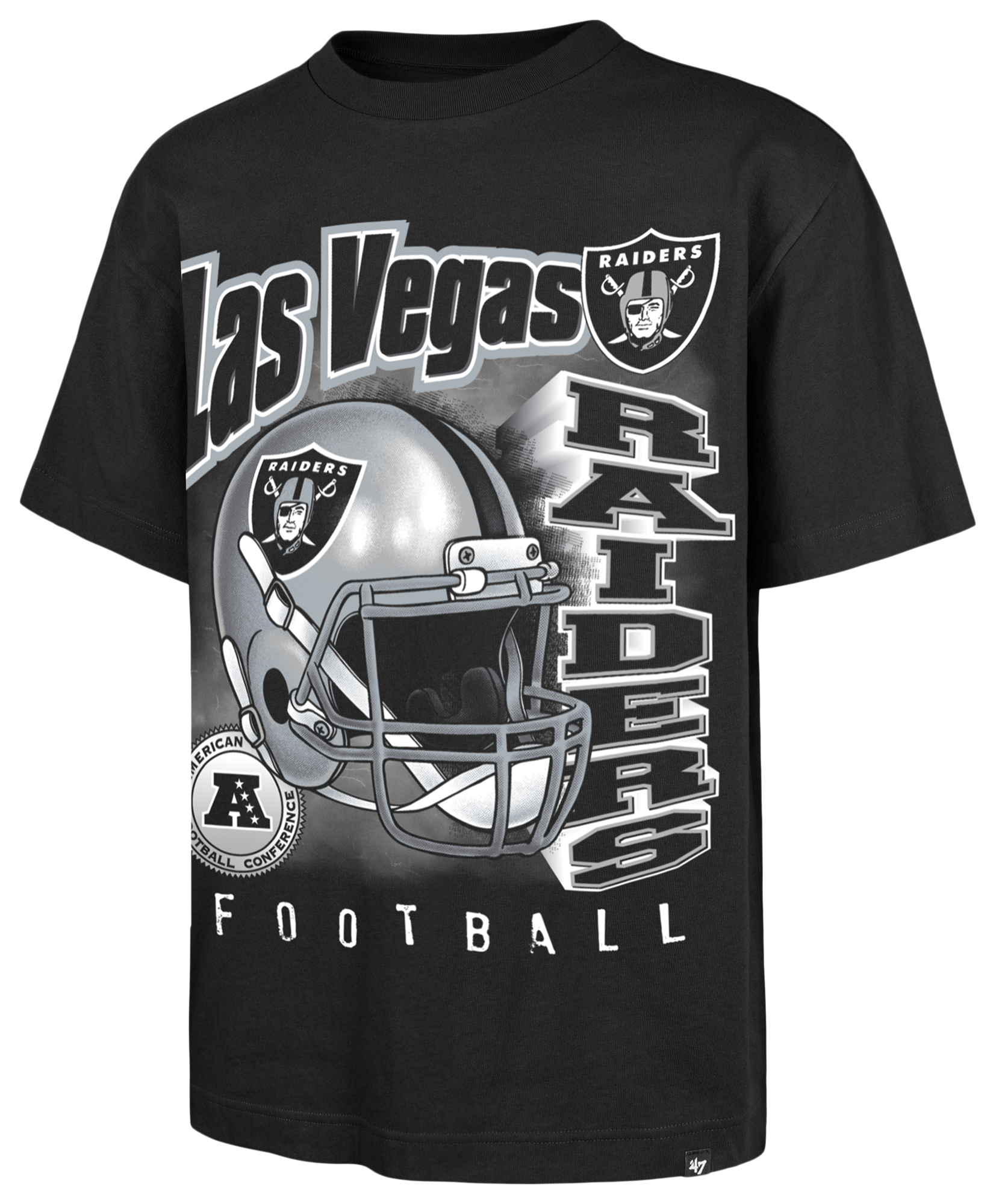 47 Brand NFL Raiders Chrome Burst T-Shirt - Men's