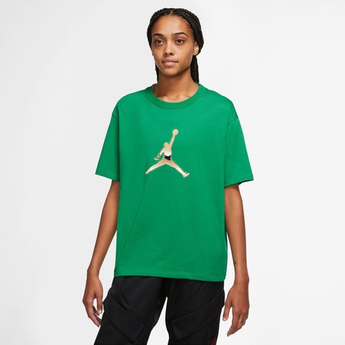 

Jordan Womens Jordan GF Short Sleeve GFX T-Shirt - Womens Lucky Green/Multi Size XL