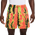 Nike Dri-FIT 5 Inch Mesh Print Shorts - Men's Turf Orange/Pale Ivory