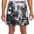 Nike Dri-FIT SI Practice Mesh AOP 5" Shorts - Nike Black/White