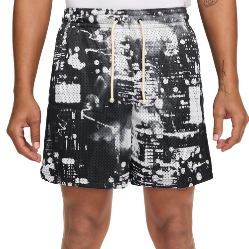 MENS - Nike Dri-FIT SI Practice Mesh AOP 5" Shorts - White/Black